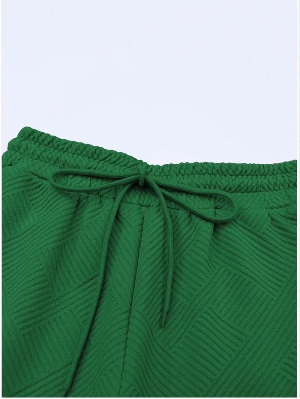 Green Textured Two-Piece Set - Picture 3 of 7